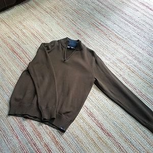 Mens eddie bauer quarter zip sweater, size large